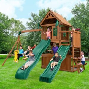 Swing-N-Slide Knightsbridge Deluxe Wood Complete Play Set