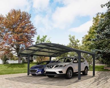 Canopia by Palram Arizona Double Wings 16 ft. x 19 ft. Carport Kit – Grey Structure & Solid Panels Canopia by Palram Arizona Double Wings 16 ft. x 19 ft. Carport Kit – Grey Structure & Solid Panels