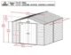 Arrow Select Steel Storage Shed, 10x12, Charcoal - Image 6