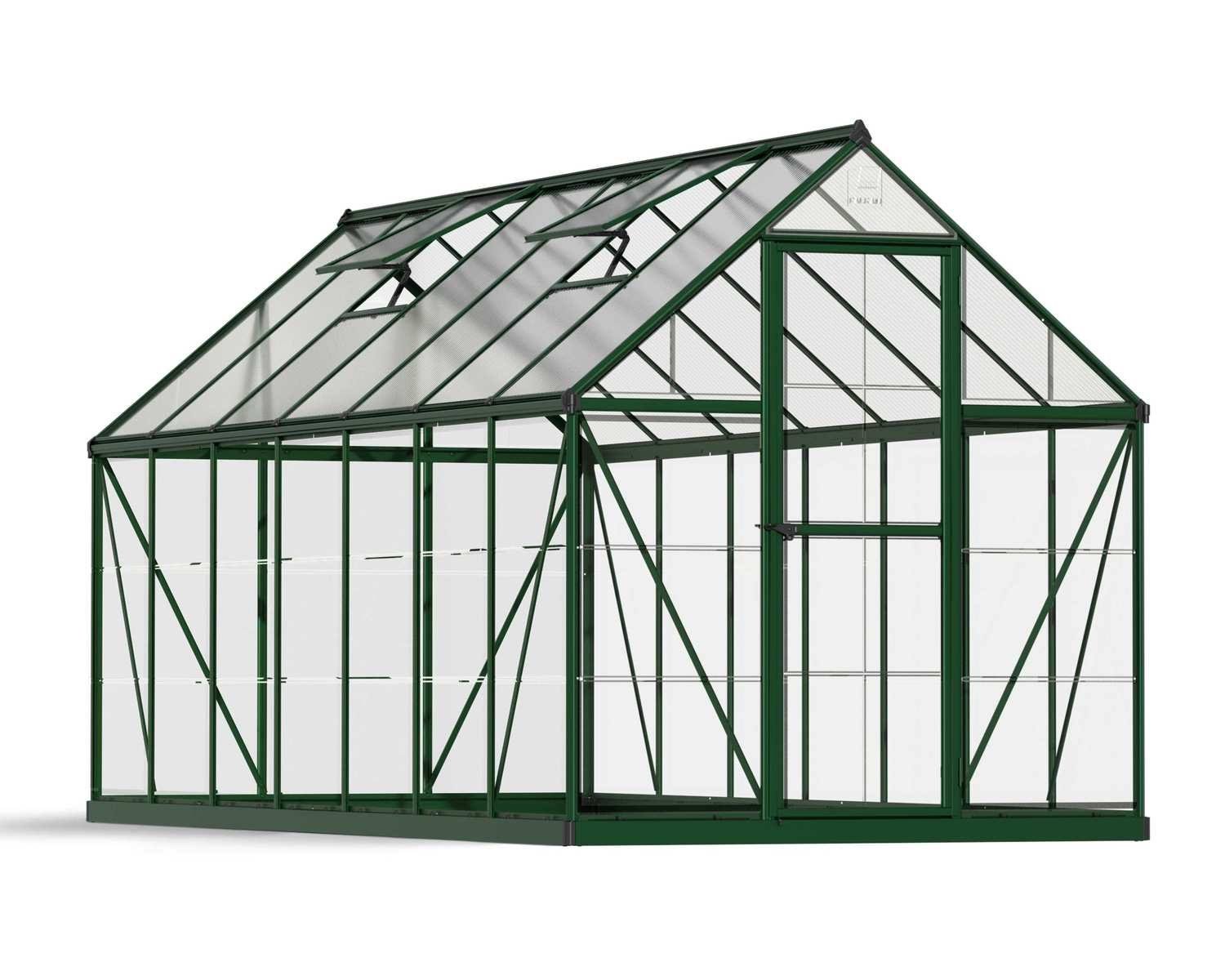 Canopia by Palram Hybrid Hobby 6 ft. x 14 ft. Greenhouse Kit – Hybrid Panels Canopia by Palram Hybrid Hobby 6 ft. x 14 ft. Greenhouse Kit – Hybrid Panels