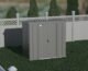 Arrow Classic Steel Storage Shed, 6x4, Charcoal - Image 7