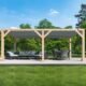 Yardistry 10' x 20' Meridian Wood Room with Louvered Roof - Image 3