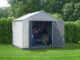 EZEE Shed Steel Storage 10 x 8 ft. Galvanized Extra High Gable Cream - Image 7