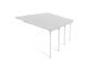 Canopia by Palram Feria 10 ft. x 20 ft. Patio Cover Kit - Grey Structure & Clear Twin Wall Panels - Image 3