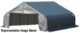 ShelterCoat Garage 18 x 28 x 11 ft. Peak Standard Grey