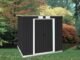 Duramax 8x4 Pent Roof Shed Dark Gray with Off White Trim - Image 2