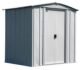 Arrow Classic Steel Storage Shed, 6x5, Flute Grey - Image 5