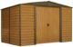 Woodridge 10 x 8 ft. Steel Storage Shed Coffee/Woodgrain
