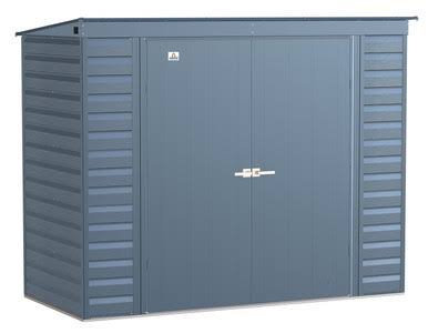 Arrow Select Steel Storage Shed, 8×4, Blue Grey Arrow Select Steel Storage Shed, 8×4, Blue Grey