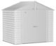 Arrow Select Steel Storage Shed, 8×6, Flute Grey