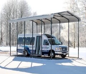 Arrow Carport, 14x24x14, Eggshell