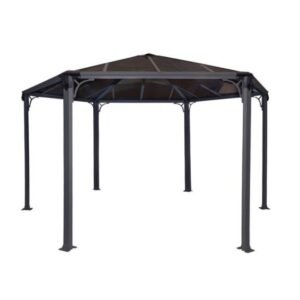 Canopia Monaco Hexagon Gazebo 15 x 13 Gray