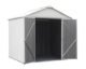 EZEE Shed Steel Storage 8 x 7 ft. Galvanized High Gable Cream - Image 5