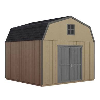 Handy Home DIY Hudson 12 ft. x 12 ft. Wooden Storage Shed with Flooring Included Handy Home DIY Hudson 12 ft. x 12 ft. Wooden Storage Shed with Flooring Included