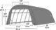 ShelterCoat 12 x 28 ft. Wind and Snow Rated Garage Round Green STD - Image 3