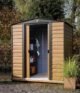 Woodridge Steel Storage Shed 6 x 5 ft. Coffee/Woodgrain - Image 3