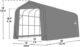 ShelterCoat 16 x 40 ft. Garage Peak Green STD - Image 2