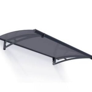 Canopia by Palram Aquila 1500 Door & Window Awning, 5′ L x 3′ W x 6.5″ H – Gray/Solar Gray