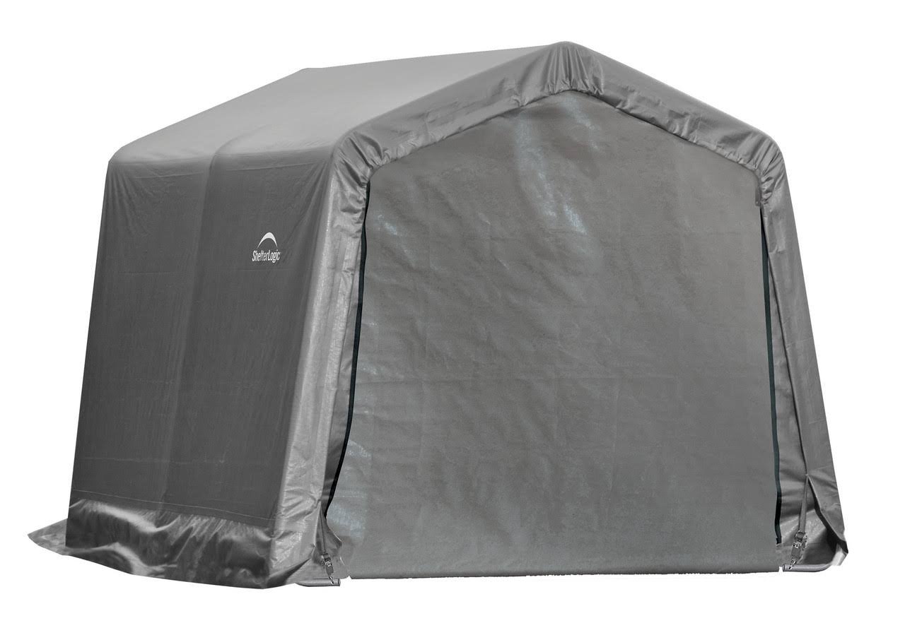 ShelterLogic Shed-in-a-Box 10 x 10 x 8 ft Peak Gray ShelterLogic Shed-in-a-Box 10 x 10 x 8 ft Peak Gray