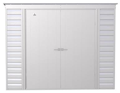 Arrow Select Steel Storage Shed, 8×4, Flute Grey Arrow Select Steel Storage Shed, 8×4, Flute Grey