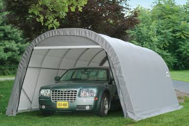 ShelterCoat 12 x 20 ft. Wind and Snow Rated Garage Round Gray STD ShelterCoat 12 x 20 ft. Wind and Snow Rated Garage Round Gray STD