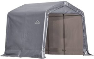 ShelterLogic Shed-in-a-Box 8 x 8 x 8 ft Peak Gray