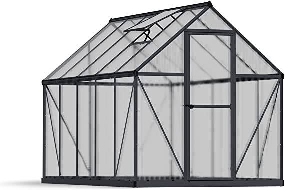 Canopia by Palram Mythos 6 ft. x 10 ft. Greenhouse Kit – Silver Structure & Twinwall Panels Canopia by Palram Mythos 6 ft. x 10 ft. Greenhouse Kit – Silver Structure & Twinwall Panels