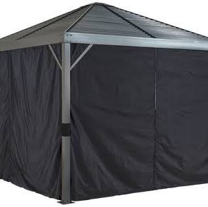 Sojag Curtains for Sanibel 8 x 8 ft Black – Gazebo Not Included