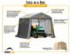 ShelterLogic Shed-in-a-Box 10 x 10 x 8 ft Peak Gray - Image 7
