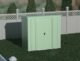 Arrow Classic Steel Storage Shed, 8x4, Sage Green - Image 6