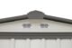 EZEE Shed Steel Storage 6 x 5 ft. Galvanized Low Gable Cream with Charcoal Trim - Image 2