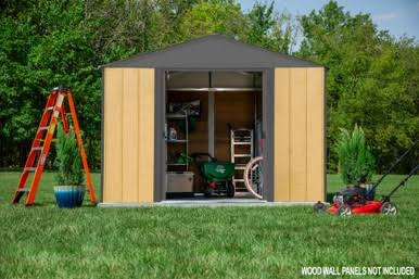 Ironwood Steel Hybrid Shed Kit 10 x 12 ft. Galvanized Anthracite Ironwood Steel Hybrid Shed Kit 10 x 12 ft. Galvanized Anthracite