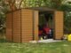 Woodridge 10 x 8 ft. Steel Storage Shed Coffee/Woodgrain - Image 3