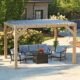 Yardistry 10' x 12' Meridian Wood Room with Louvered Roof - Image 10
