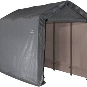 ShelterLogic Shed-in-a-Box 6 x 12 x 8 ft Peak Gray