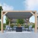 Yardistry 10' x 12' Meridian Wood Room with Louvered Roof - Image 4