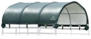 Shelterlogic Corral Shelter 1 3/8″ 7.5 oz. Green Cover (Corral panels not included), 12 x 12 ft