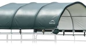 Shelterlogic Corral Shelter 1 3/8″ 7.5 oz. Green Cover (Corral panels not included), 12 x 12 ft