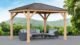 Yardistry 10 x 12 Meridian Gazebo with Cedar Wood & Aluminum Roof