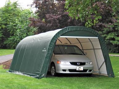 ShelterCoat 12 x 20 ft. Wind and Snow Rated Garage Round Green STD ShelterCoat 12 x 20 ft. Wind and Snow Rated Garage Round Green STD