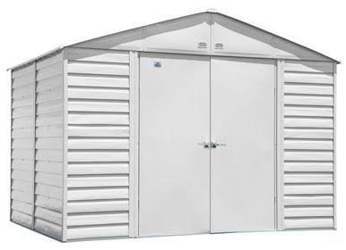 Arrow Select Steel Storage Shed, 10×8, Flute Grey Arrow Select Steel Storage Shed, 10×8, Flute Grey
