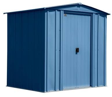 Arrow Classic Steel Storage Shed, 6×5, Blue Grey Arrow Classic Steel Storage Shed, 6×5, Blue Grey