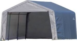 ShelterLogic Shed-in-a-Box 12 x 12 x 8 ft Peak Gray