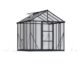 Canopia by Palram Glory 8 ft. x 8 ft. Greenhouse Kit - Grey Structure & Frost Multi Wall Panels - Image 2