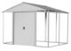 Ironwood Steel Hybrid Shed Kit 10 x 8 ft. Galvanized Cream