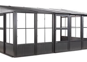 Sojag Charleston Solarium Wall Unit 10 x 16 ft