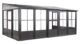 Sojag Charleston Solarium Wall Unit 10 x 16 ft