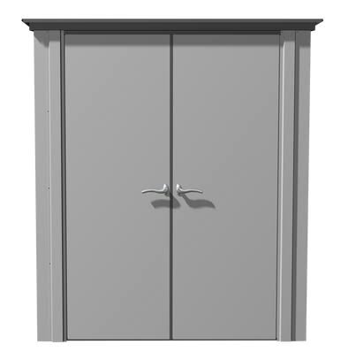 Spacemaker Patio Shed, 5×3, Flute Grey and Anthracite Spacemaker Patio Shed, 5×3, Flute Grey and Anthracite