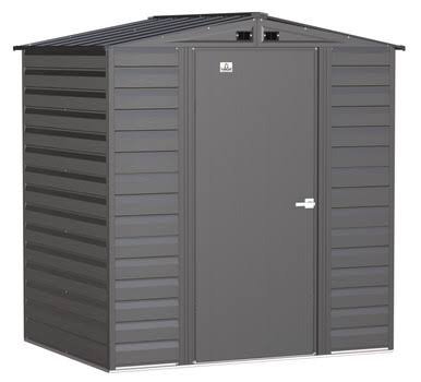 Arrow Select Steel Storage Shed, 6×5, Charcoal Arrow Select Steel Storage Shed, 6×5, Charcoal