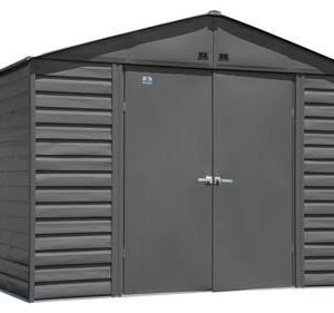 Arrow Select Steel Storage Shed, 10×8, Charcoal